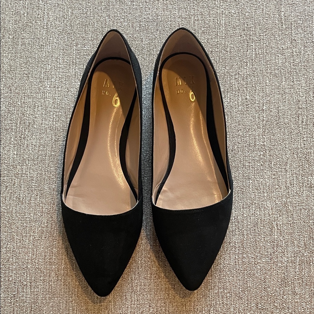 Mix No. 6 Black Pointed Flats